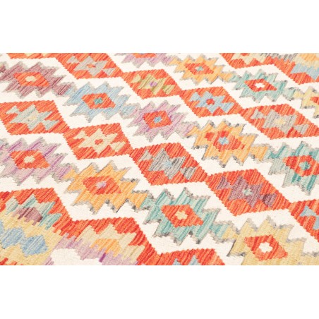 Tappeto Kilim Afghanistan arancione marrone 173x247