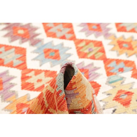 Tappeto Kilim Afghanistan arancione marrone 173x247