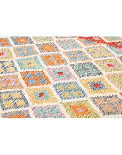 Tappeto Kilim Afghanistan beige arancione 177x254