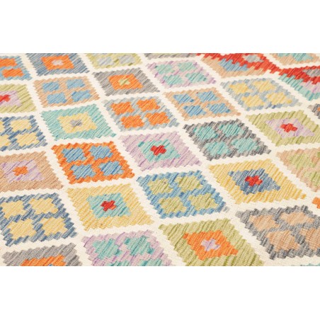 Tappeto Kilim Afghanistan beige arancione 177x254