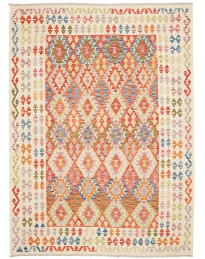 Tappeto Kilim Afghanistan giallo 187x250