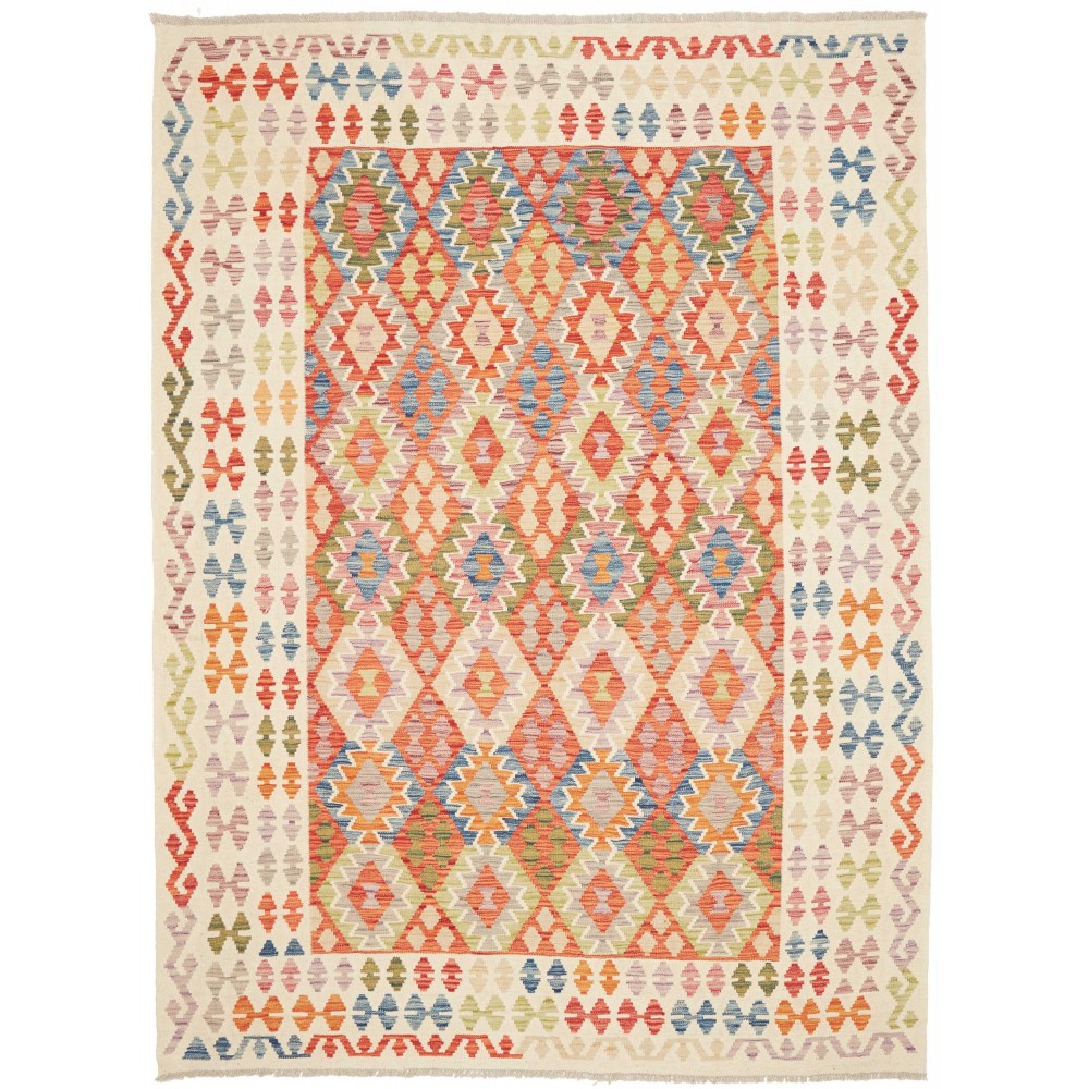 Tappeto Kilim Afghanistan giallo 187x250