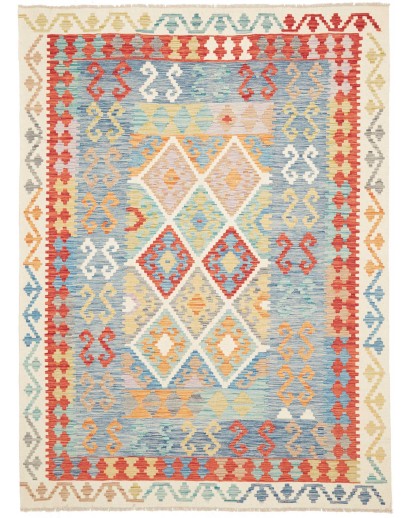 Tappeto Kilim Afghanistan beige rosso 178x242