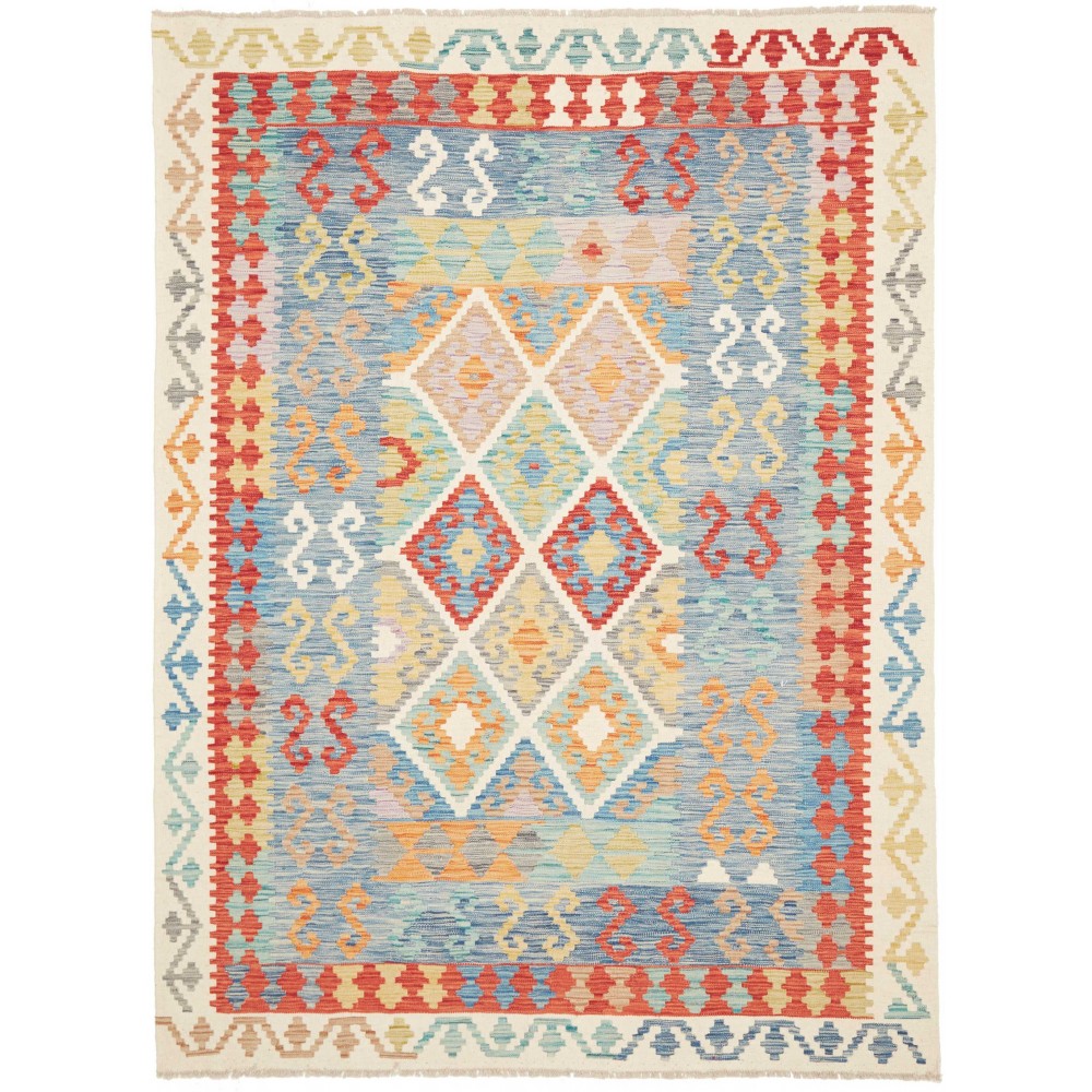 Tappeto Kilim Afghanistan beige rosso 178x242