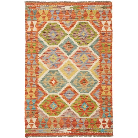 Tappeto Kilim Afghanistan marrone grigio 83x126