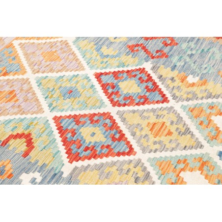 Tappeto Kilim Afghanistan beige rosso 178x242