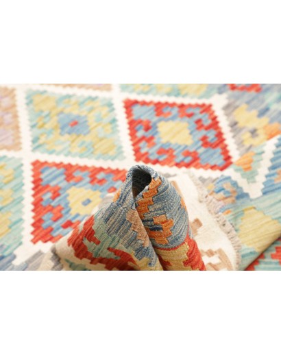 Tappeto Kilim Afghanistan beige rosso 178x242