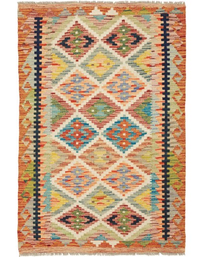 Tappeto Kilim Afghanistan marrone 84x126