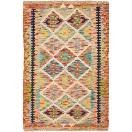Tappeto Kilim Afghanistan marrone 84x126