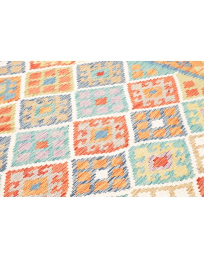 Tappeto Kilim Afghanistan marrone rosso 173x245