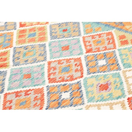 Tappeto Kilim Afghanistan marrone rosso 173x245