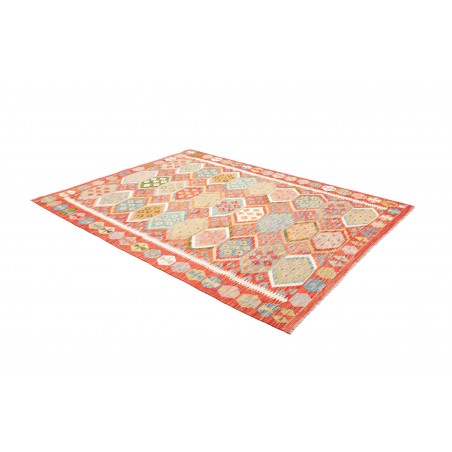 Tappeto Kilim Afghanistan marrone giallo 180x237