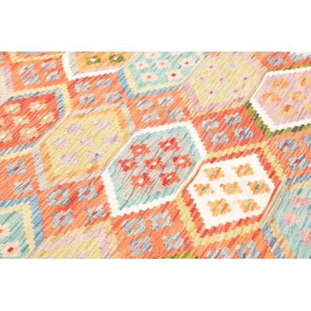 Tappeto Kilim Afghanistan marrone giallo 180x237