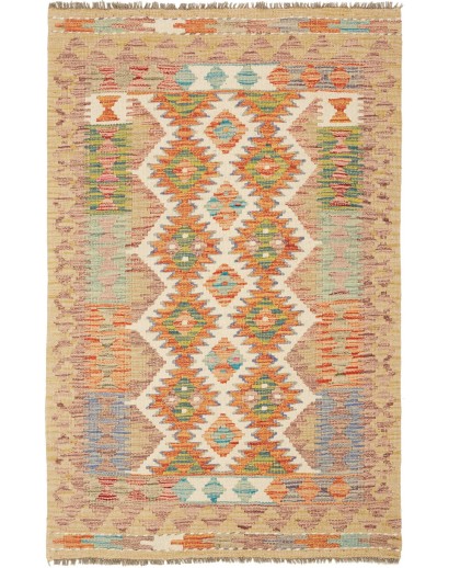 Tappeto Kilim Afghanistan marrone 80x123
