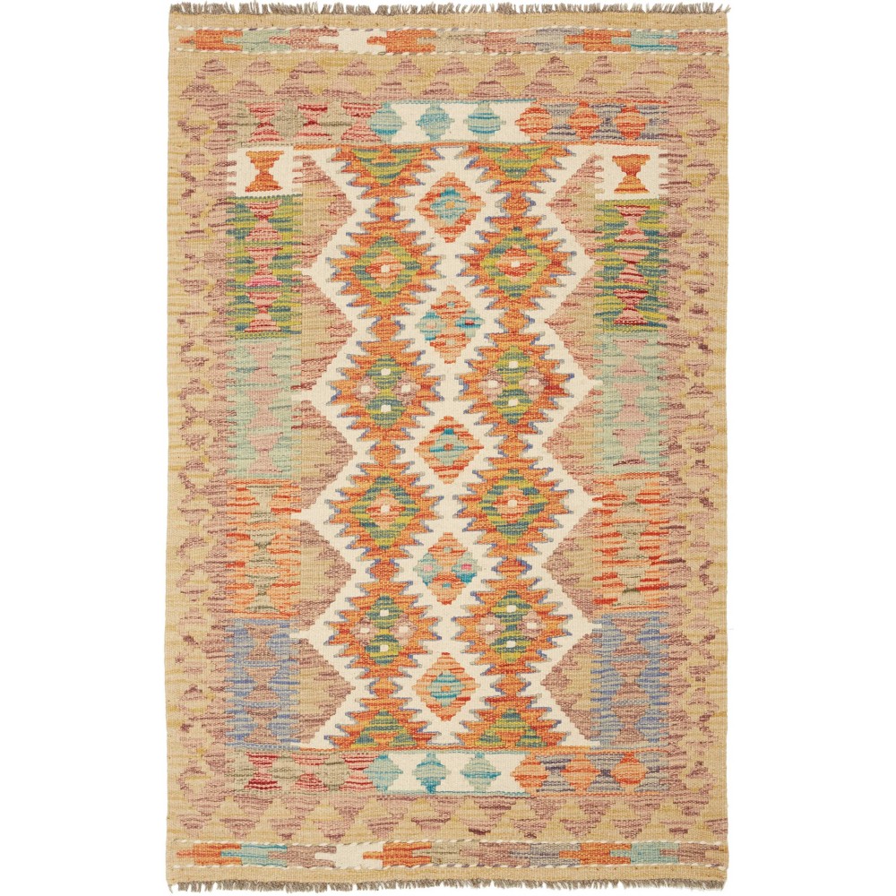 Tappeto Kilim Afghanistan marrone 80x123