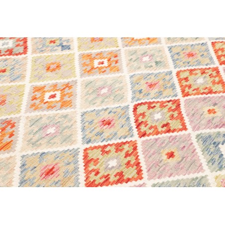 Tappeto Kilim Afghanistan beige arancione 183x257