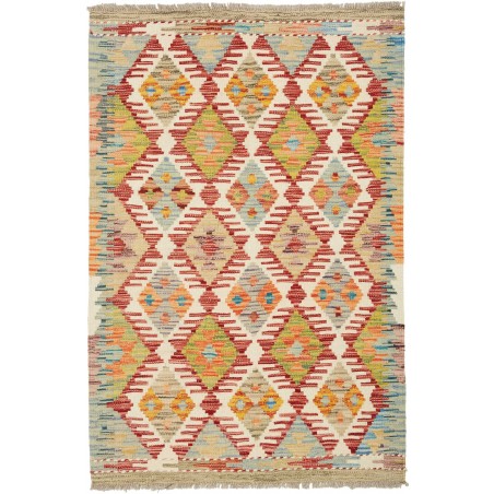 Tappeto Kilim Afghanistan marrone arancione 81x121