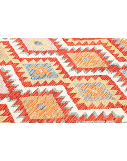 Tappeto Kilim Afghanistan arancione marrone 176x237