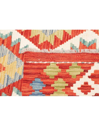 Tappeto Kilim Afghanistan arancione marrone 176x237