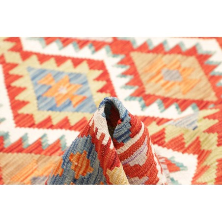 Tappeto Kilim Afghanistan arancione marrone 176x237