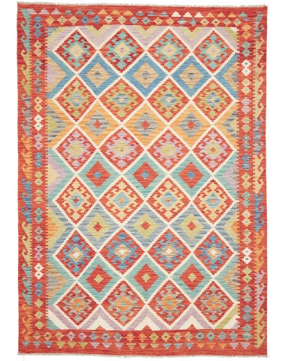 Tappeto Kilim Afghanistan marrone 175x246