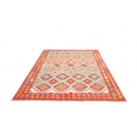Tappeto Kilim Afghanistan marrone 175x246