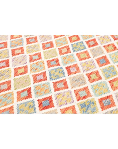 Tappeto Kilim Afghanistan marrone rosso 180x247