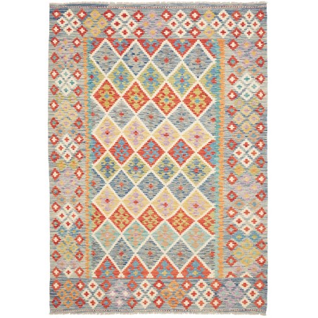 Tappeto Kilim Afghanistan beige arancione 174x242