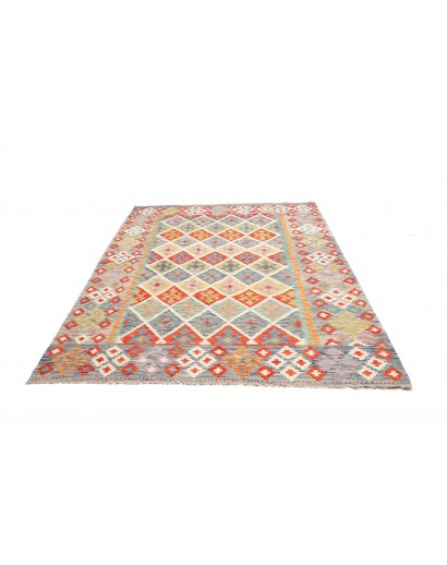 Tappeto Kilim Afghanistan beige arancione 174x242