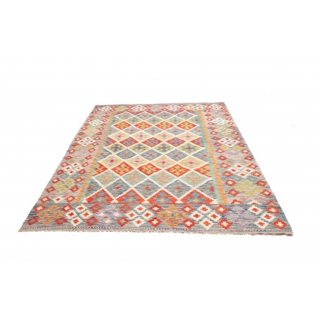Tappeto Kilim Afghanistan beige arancione 174x242