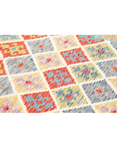 Tappeto Kilim Afghanistan beige arancione 174x242