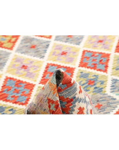 Tappeto Kilim Afghanistan beige arancione 174x242