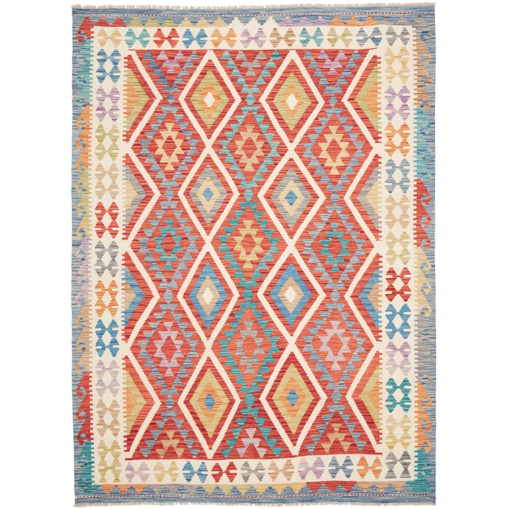 Tappeto Kilim Afghanistan beige grigio 178x241