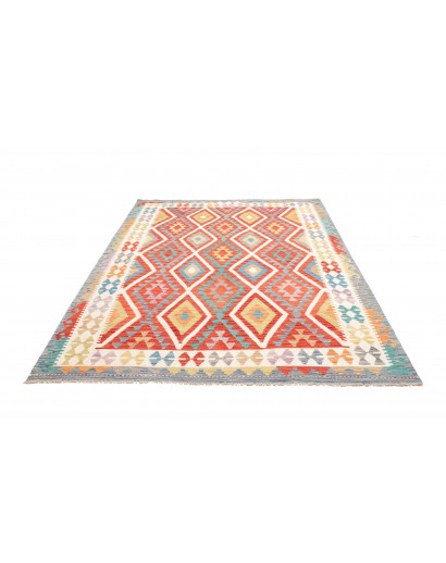 Tappeto Kilim Afghanistan beige grigio 178x241