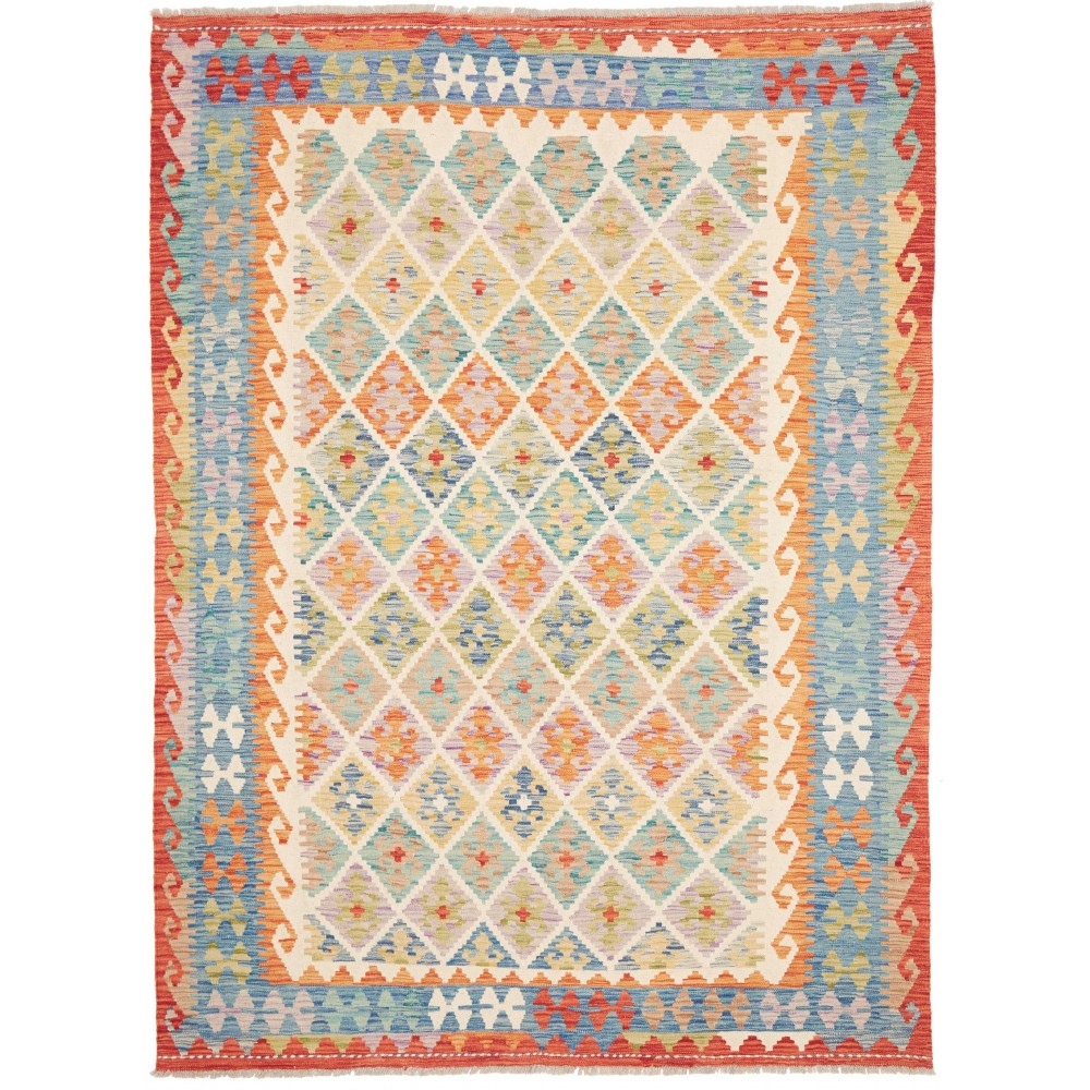 Tappeto Kilim Afghanistan beige grigio 175x235