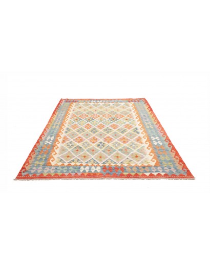 Tappeto Kilim Afghanistan beige grigio 175x235