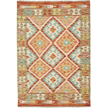 Tappeto Kilim Afghanistan marrone 86x121