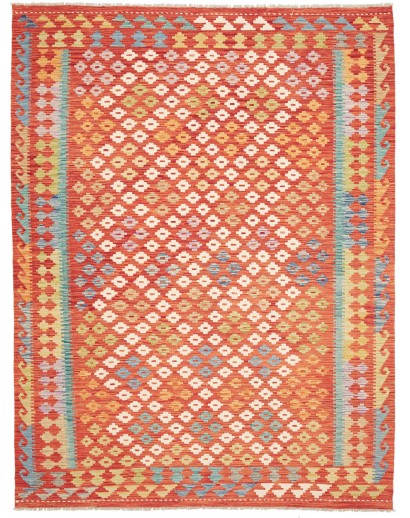 Tappeto Kilim Afghanistan rosso 182x239
