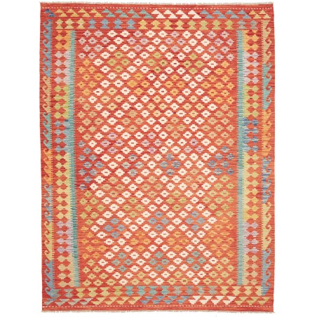 Tappeto Kilim Afghanistan rosso 182x239
