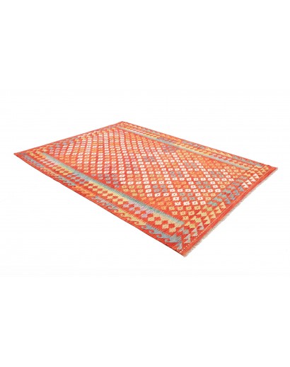 Tappeto Kilim Afghanistan rosso 182x239