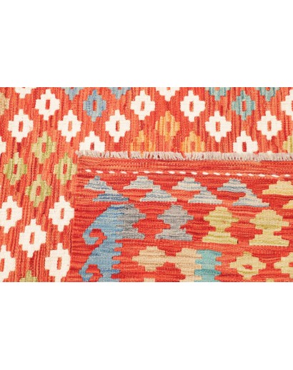 Tappeto Kilim Afghanistan rosso 182x239