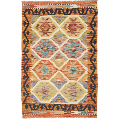 Tappeto Kilim Afghanistan marrone grigio 82x124