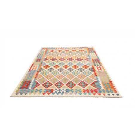 Tappeto Kilim Afghanistan beige rosso 175x235