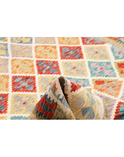 Tappeto Kilim Afghanistan beige rosso 175x235