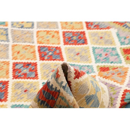 Tappeto Kilim Afghanistan beige rosso 175x235