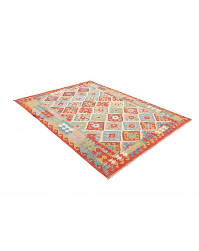 Tappeto Kilim Afghanistan marrone bianco 174x231