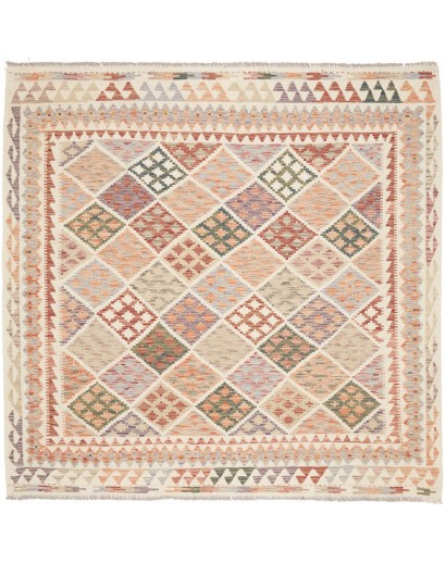 Tappeto Kilim Afghanistan beige marrone 206x199