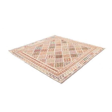 Tappeto Kilim Afghanistan beige marrone 206x199