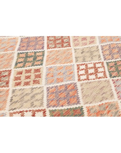 Tappeto Kilim Afghanistan beige marrone 206x199
