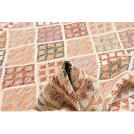 Tappeto Kilim Afghanistan beige marrone 206x199